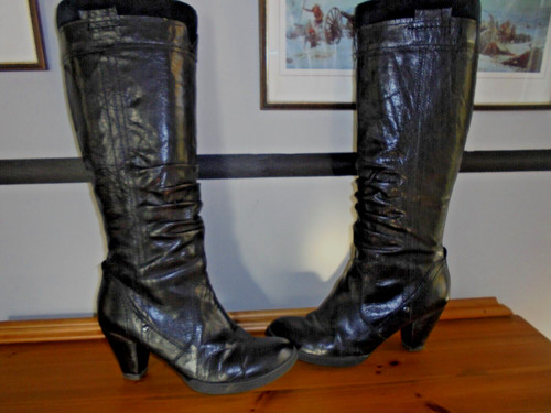 Footglove black leather - m&s,
