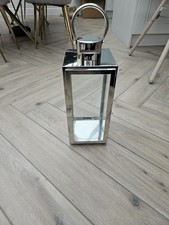 Stainless Steel Silver Lantern 40.5cm Set of 4 