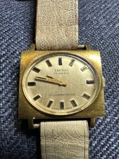 Vintage Smiths 17 Jewels Swiss Made Gents Watch – Gold Tone – For Repair