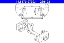 Brake caliper bracket