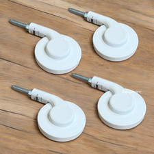 Ikea BEKANT Casters /Wheels Rubber-Coated, White 203.724.57 NEW (4-Pack)