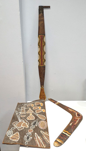 Aboriginal bark painting - aboriginal,