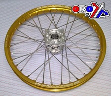 21x1.60 WHEEL RMZ 05-23RACE, MX-3000 GLOSS GOLD RIM, GLOSS SILVER HUB,
