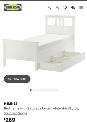 Ikea hemnes single bed with - hemnes,