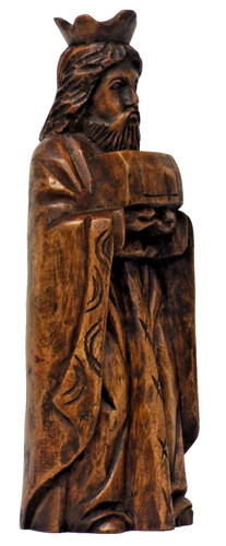 Large carved oak gothic monk - gothic,