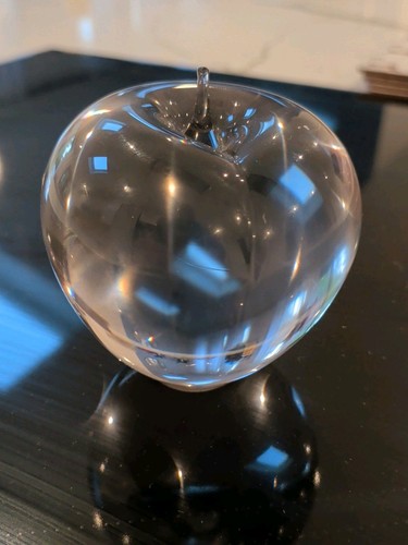 Art glass apple shaped - art,