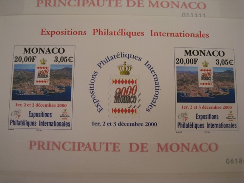 Monaco mnh 2000 philatelic - monaco,