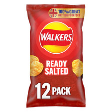 Walkers Ready Salted Crisps 12