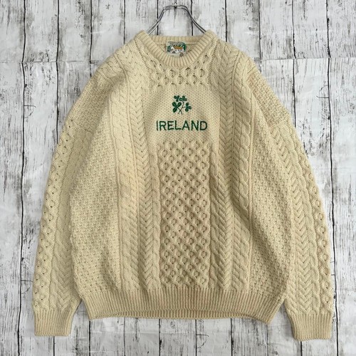 Irish aran fisherman sweater - aran,