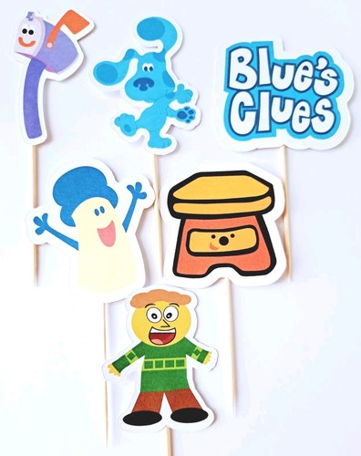 Blue clues cupcake toppers - clues,