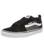 VANS Filmore Suede Stripe Fashion Skater Shoe Trainers Black Pewter Sneakers