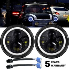 Pair 7" LED Halo Headlamp
