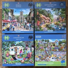 Gibsons 250 XL  Extra Large Piece X 4 Jigsaw Puzzles Caravan Escape Beachcombers
