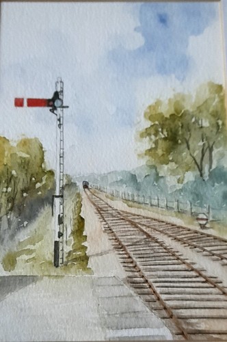Framed watercolour featuring - watercolour, a