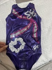 GK Sequened Gymnastics Leotard With Matching Scrunchie 