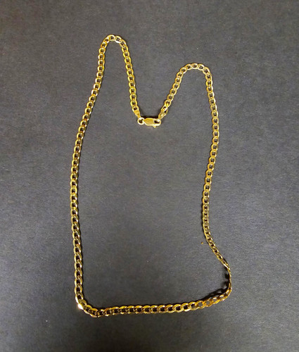 9ct yellow gold - curb, link