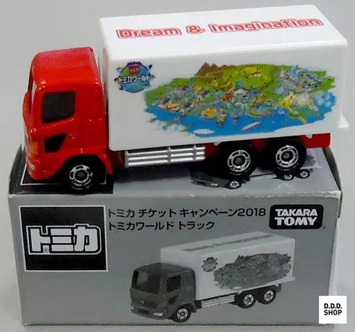 Tomica world truck red - tomica, white