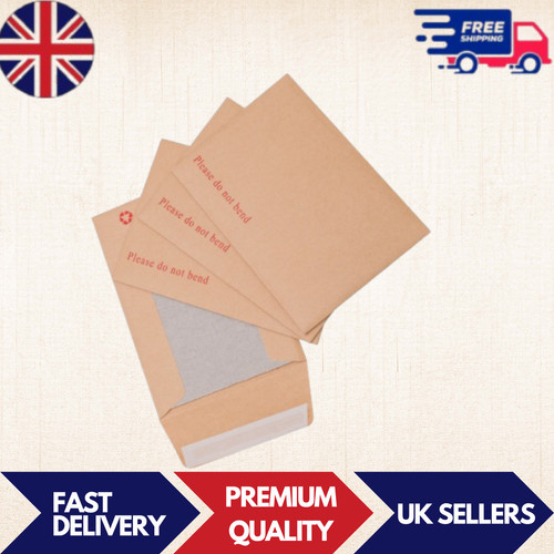 Hard board backed envelopes - hard, c6