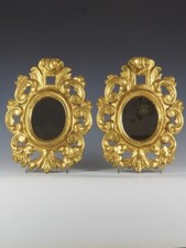 Antique Pair of Venetian Giltwood Wall Mirrors