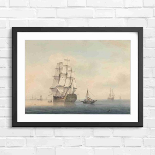 Grand vintage sailing ship - grand,