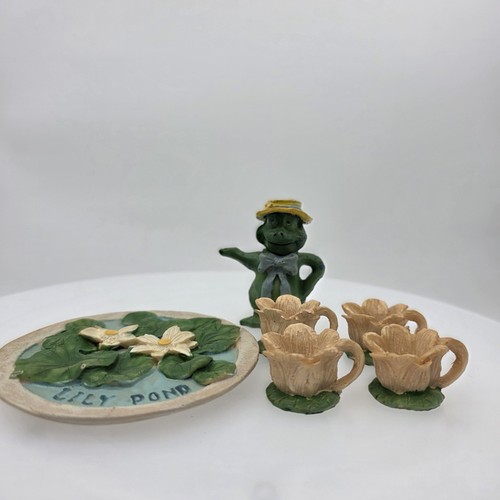 Unmarked frog lily pond - frog,