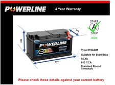 AGM Battery fits IVECO DAILY