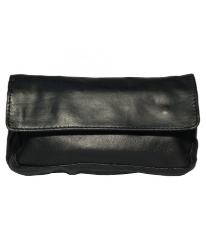 Leather tobacco pouch - tobacco, soft