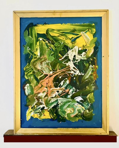 Abstract oil painting - oil, in