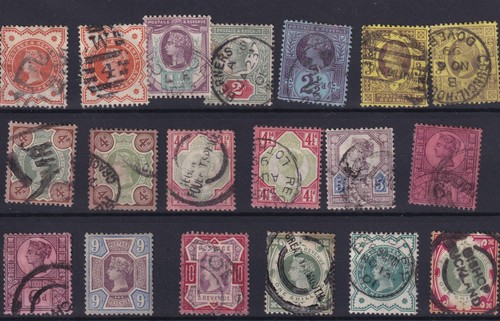 1887 1900 jubilee set - qv, 1887/1900