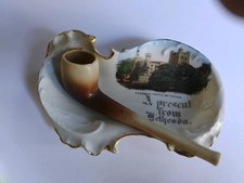 Vintage Souvenir From Bethesda Wales Penrhyn Castle With Pipe Ashtray