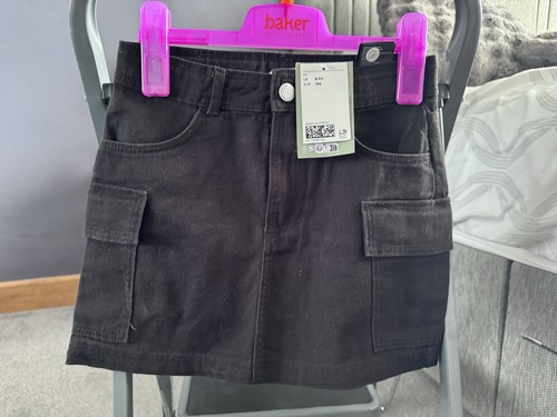 Denim skirt age 9 - skirt, black