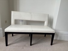 Christian Liaigre Velin Banquette Leather Hall / Dining Bench Seat RRP £6,770
