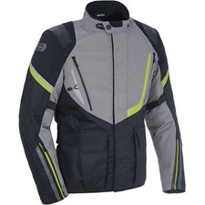 Oxford Motorbike Motorcycle Montreal 4.0 Textile Jacket - Black Grey Fluo