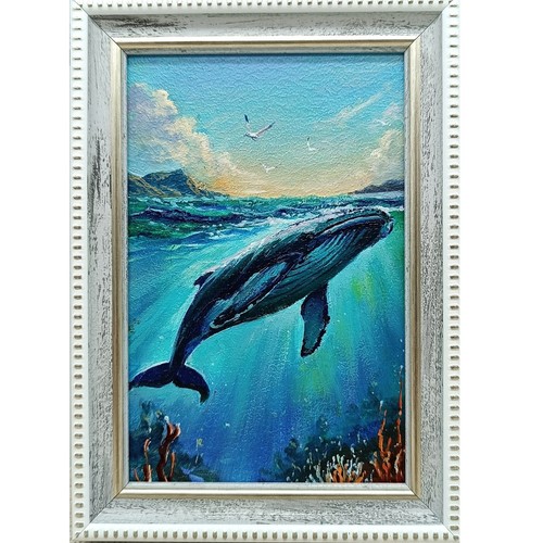 Blue whale original oil - blue,