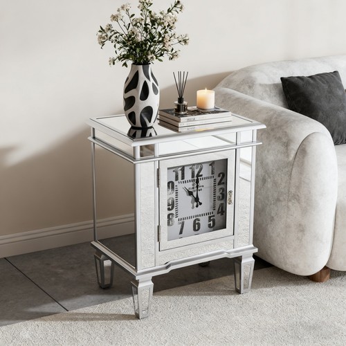 Mirrored end table sparkly - table,