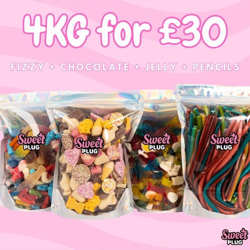 4kg sweet bundle 1kg - fizzy, +
