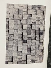 Grey Granite Mosaic Mural Wallpaper 3.5m wide 2.45m drop.  Single roll