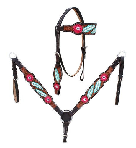 Western leather tooled - western,
