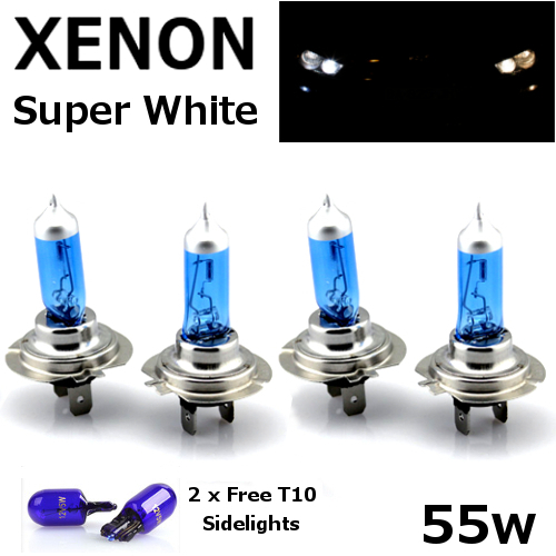 55w super white xenon - h7,