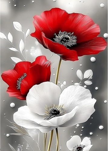 Poppies diamond painting - painting, kits