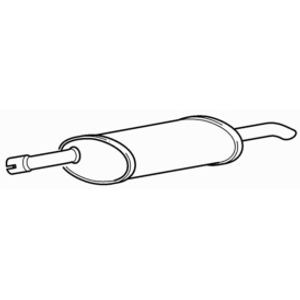 Quality rear exhaust silencer - quality,