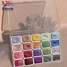 Flowers Decor Pearlescent Glitter Watercolor Paints