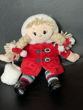 VGC Vintage Tesco Chilly & Friends Emily Soft Plush Doll Winter Xmas Blonde 2003