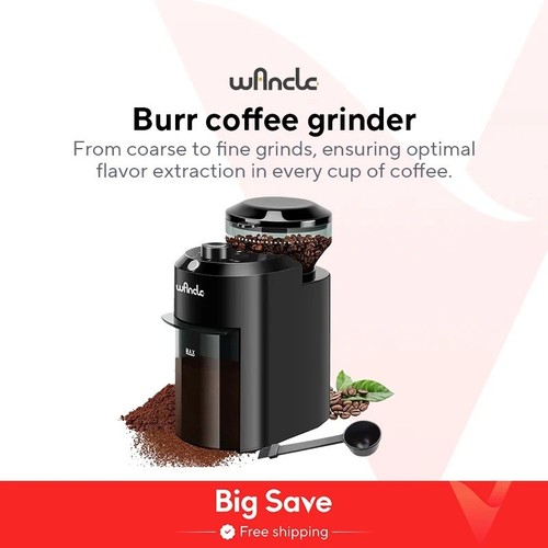 Wancle electric burr coffee - burr,