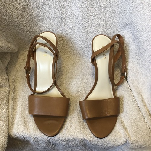 Reiss brown leather size 8 - uk,