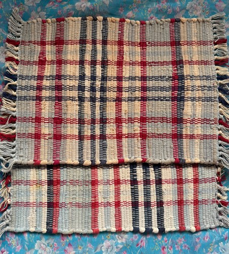 Rag rug placemats table - placemats, mats
