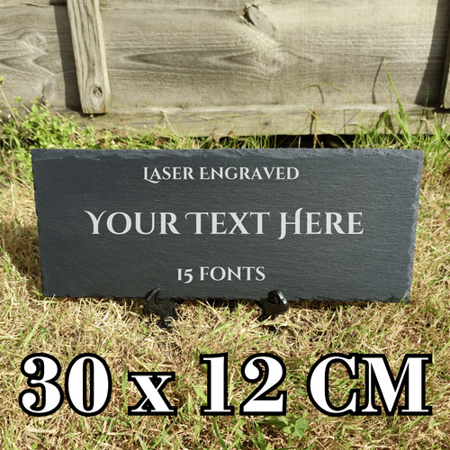Personalised slate stand - personalised,