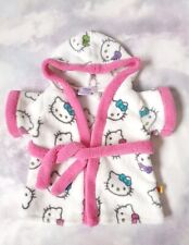 Build A Bear, Rare, Hello Kitty Sanrio White & Hot Pink Hooded Robe. A 655