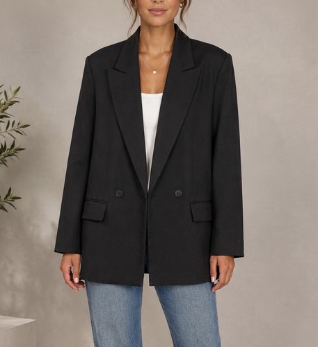 Zara womens black double - zara,