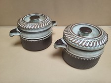 Denby Rondo Stoneware Casserole Soup Dish X2